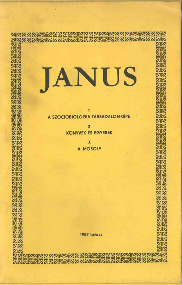 Horányi Özséb - Janus 1987 tavasz [antikvár]