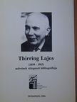 Dr. Kovacsics József - Thirring Lajos műveinek válogatott bibliográfiája [antikvár]