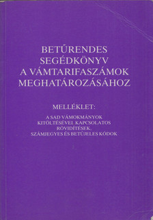 Móró Imre - Betűrendes segédkönyv a vámtarifaszabályok meghatározásához [antikvár]