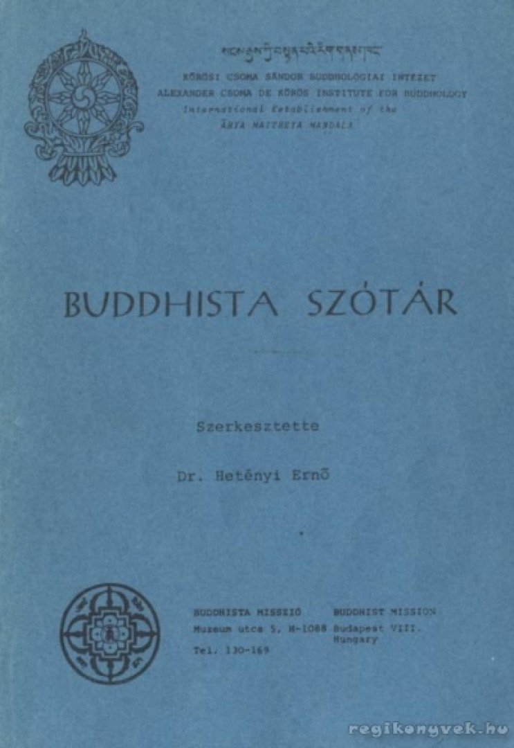 Hetényi Ernő (szerk.) - Buddhista szótár [antikvár]