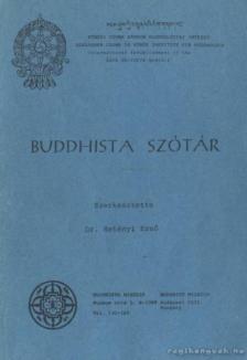 Hetényi Ernő (szerk.) - Buddhista szótár [antikvár]