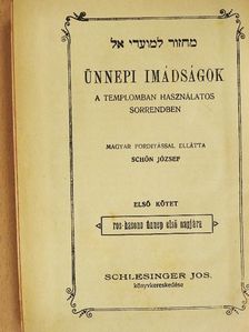 Ünnepi imádságok I. [antikvár]