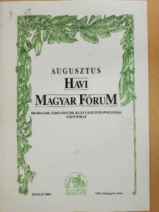 Csurka István - Havi Magyar Fórum 2000. augusztus [antikvár]