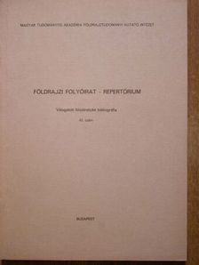 Földrajzi folyóirat - Repertórium [antikvár]