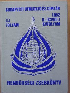 Rendőrségi zsebkönyv 1992. [antikvár]