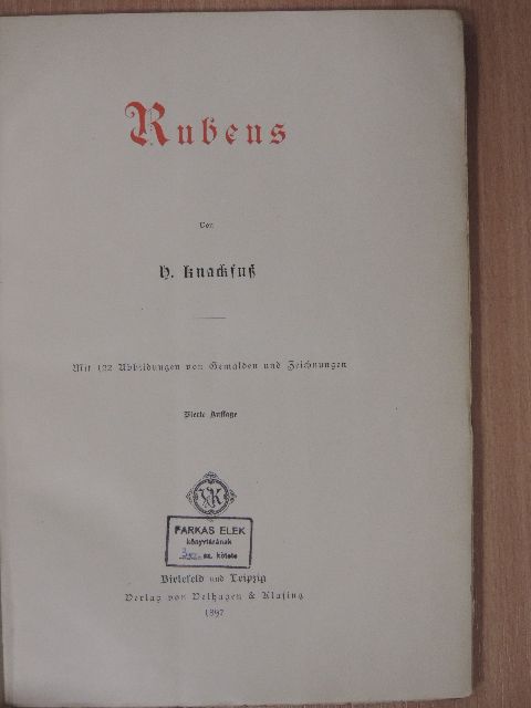 Rubens (gótbetűs) [antikvár]
