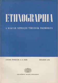 Földes László - Ethnographia 1972/2-3. [antikvár]