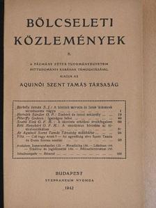 Borbély István S. J. - Bölcseleti Közlemények 8. [antikvár]