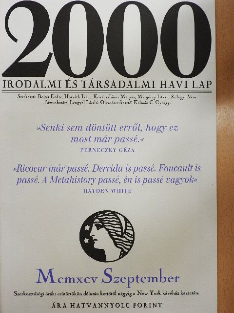 Douglas Dunn - 2000 1995. szeptember [antikvár]