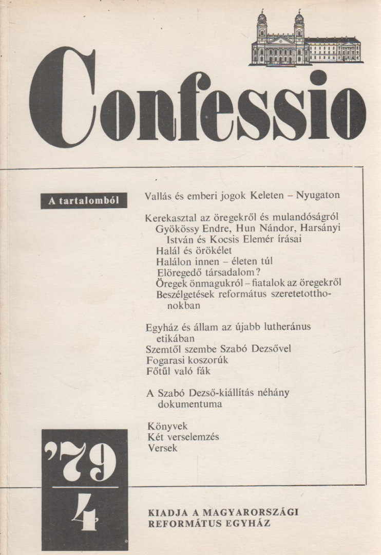 ZSEBŐK ZOLTÁN - Confessio 1979/4 [antikvár]