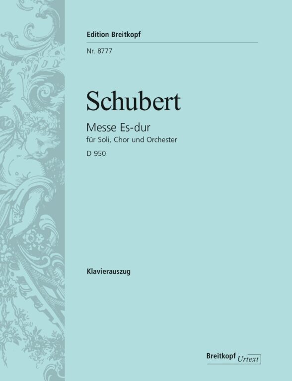 SCHUBERT - MESSE ES-DUR FÜR SOLI, CHOR UND ORCHESTER D 950 KLAVIERAUSZUG (SPENGEL)