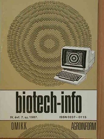 Biotech-info 1987. július [antikvár]