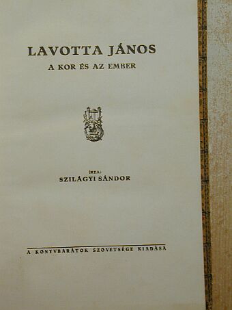 Szilágyi Sándor - Lavotta János [antikvár]