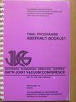 A. Shundararajan - Slovenian-Hungarian-Croatian-Austrian Sixth Joint Vacuum Conference [antikvár]
