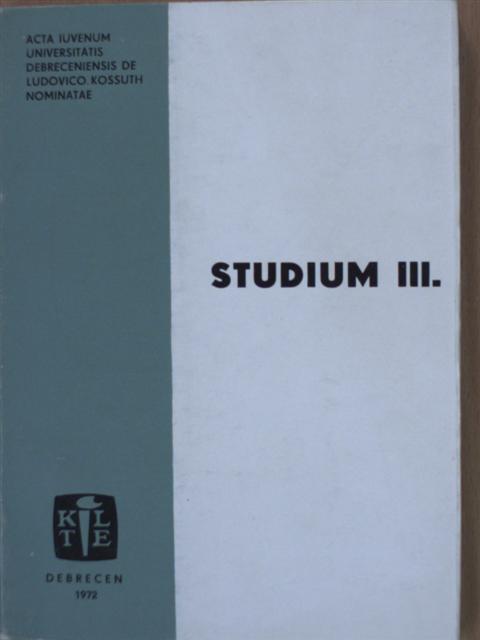 Dövényi Zoltán - Studium III. [antikvár]