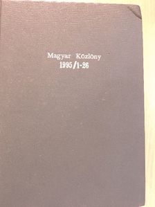 Magyar Közlöny 1995. január 6.-március 31. (fél évfolyam) [antikvár]