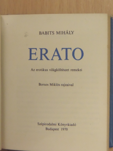 Anakreón - Erato (minikönyv) (számozott) [antikvár]