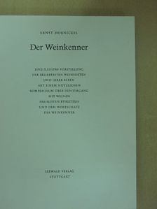 Ernst Hornickel - Der Weinkenner [antikvár]
