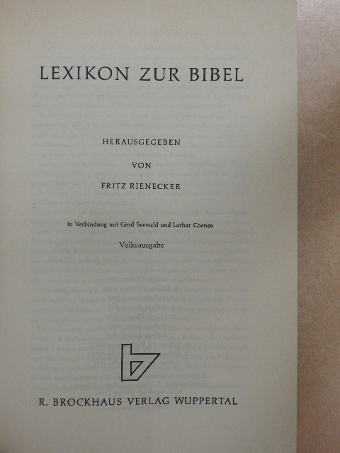 Lexikon zur Bibel [antikvár]