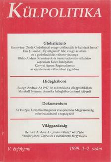Papp Gábor (főszerk.) - Külpolitika 1999. 1-2. szám [antikvár]