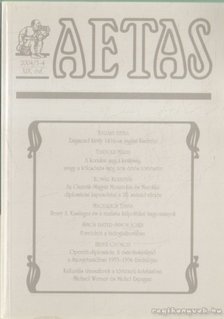 VAJDA ZOLTÁN - Aetas XIX. évf. 2004/3-4 [antikvár]