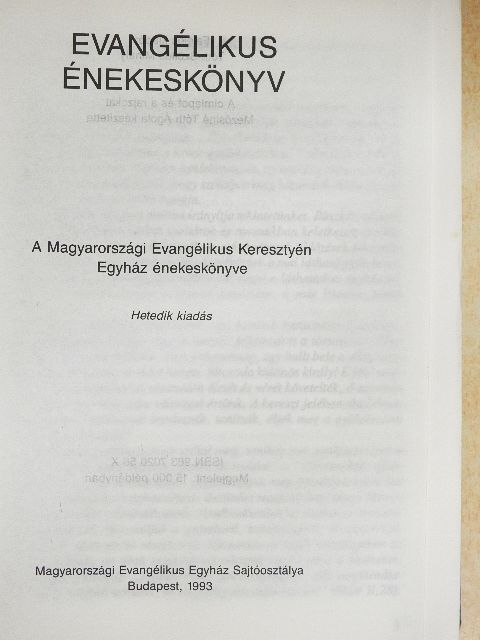 Evangélikus énekeskönyv [antikvár]