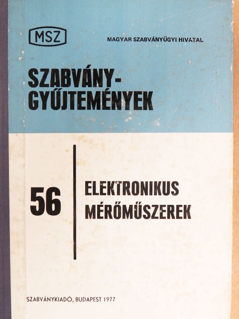 Elektronikus mérőműszerek [antikvár]
