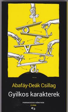 Abafáy-Deák Csillag - Gyilkos karakterek