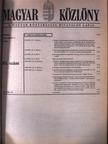 Magyar Közlöny 1995. október 4.-november 30. [antikvár]