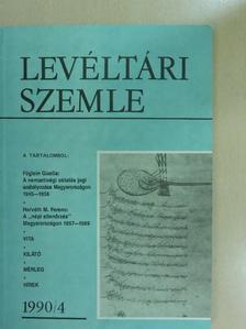 Albrechtné Kunszeri Gabriella - Levéltári Szemle 1990/4. [antikvár]