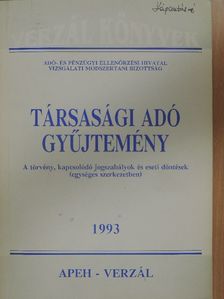Bocsák Gáborné - Társasági adó gyűjtemény 1993 [antikvár]