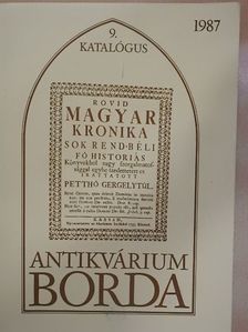 Borda Antikvárium 9. katalógus [antikvár]