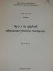 Dr. Harangozó József - Gyors és gépírók teljesítménymérési módszere [antikvár]