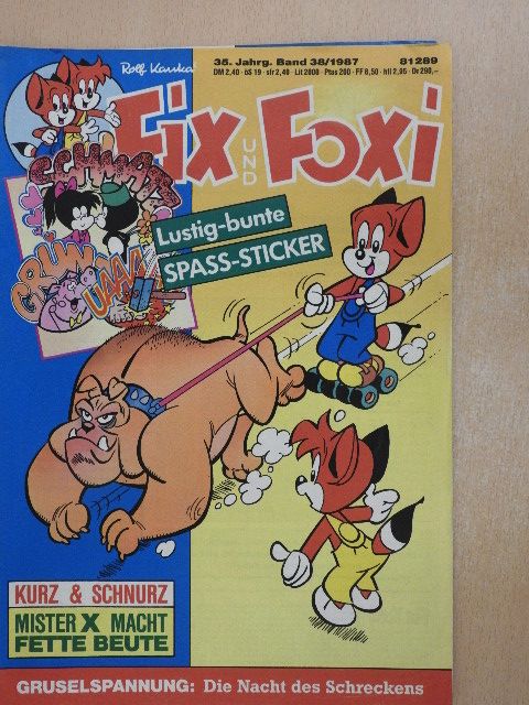 Rolf Kauka - Fix und Foxi 1987/38 [antikvár]