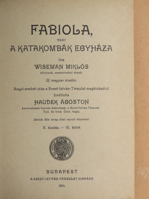 Wiseman - Fabiola III-IV. [antikvár]