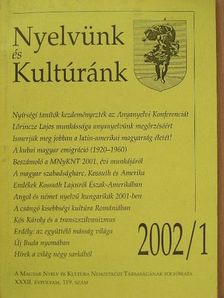Beder Tibor - Nyelvünk és Kultúránk 2002/1. [antikvár]