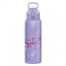 56695472 - Duplafalú Fémkulacs - 700 Ml Snow Flower-Purple (5547) 25