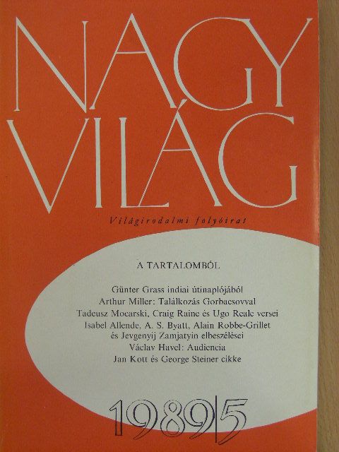 Günter Grass - Nagyvilág 1989. május [antikvár]