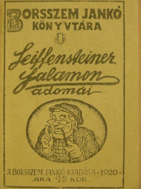 Bér Dezső - Seiffensteiner Salamon adomái [antikvár]