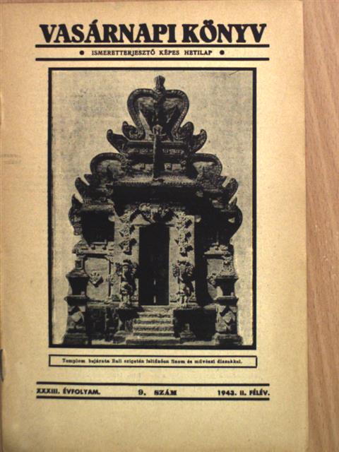 Vasárnapi Könyv 1943. II/9. [antikvár]
