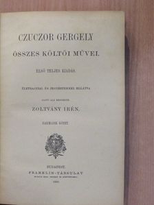 Czuczor Gergely - Czuczor Gergely összes költői művei III. (töredék) [antikvár]