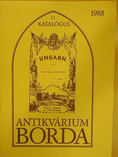 Borda Antikvárium 11. katalógus [antikvár]