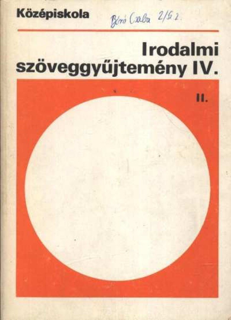 Madocsai László - Irodalmi szöveggyűjtemény IV. [antikvár]