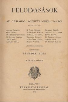 Benedek Elek - Felolvasások az Országos Közművelődési Tanács megbízásából II. kötet [antikvár]