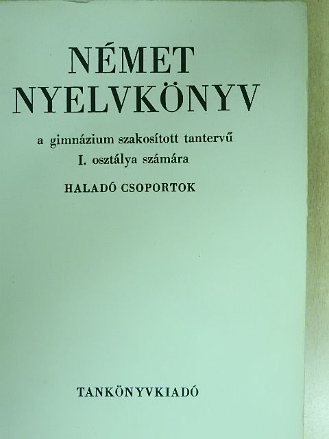 Dr. Tálasi Istvánné - Német nyelvkönyv I. [antikvár]