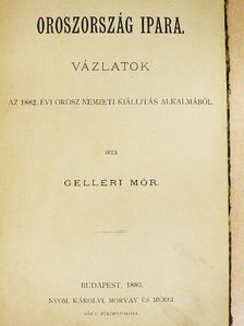 Gelléri Mór - Oroszország ipara [antikvár]