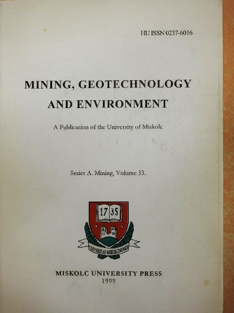 Mining, geotechnology and environment [antikvár]