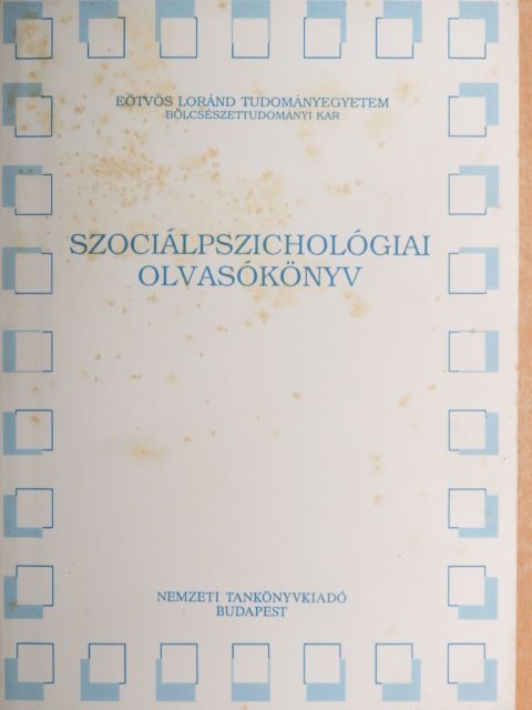 Buda Béla - Szociálpszichológiai olvasókönyv [antikvár]