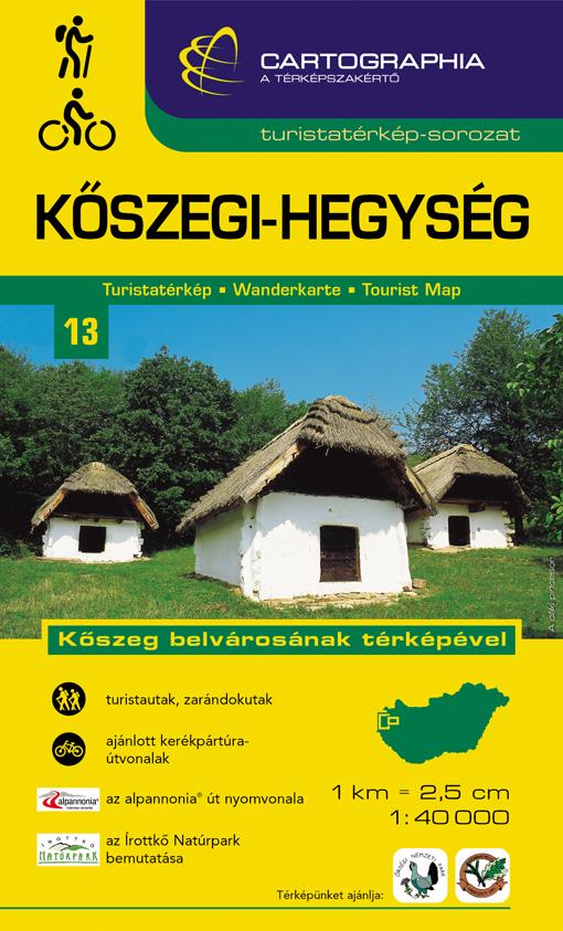 Cartographia Kiadó - Kőszegi-hegység turistatérkép 13. 1:40000 - cart. - "SC" -