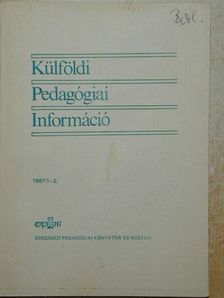 Barkó Endre - Külföldi Pedagógiai Információ 1987/1-2. [antikvár]